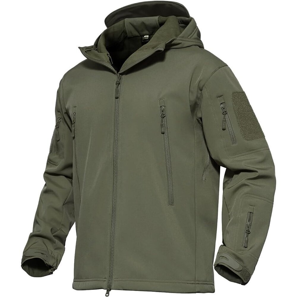 Men's Jacket Tactical Performance Waterproof Softshell Jackets Fleece Lined Ski